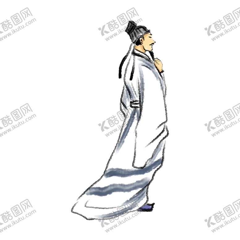 编号：30890410270816487765【酷图网】源文件下载-国学人物插画