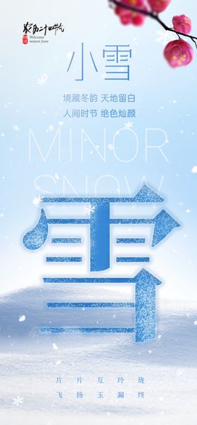小雪大海报冬天花朋友圈