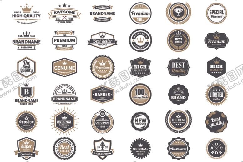 编号：84906611011806261421【酷图网】源文件下载-复古徽标