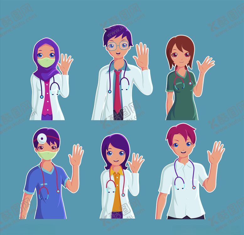 编号：19414510021550234465【酷图网】源文件下载-卡通医生