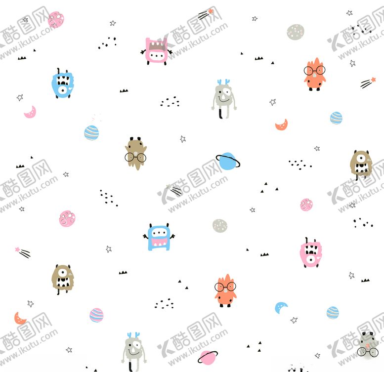 编号：77651809260107565805【酷图网】源文件下载-卡通太空怪兽