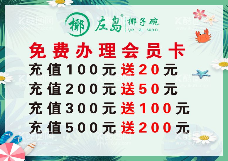 编号：02514810070421349214【酷图网】源文件下载-充值会员卡    价格表