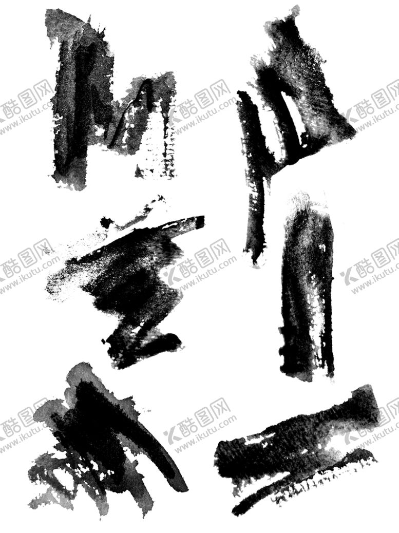 编号：83349206151304086498【酷图网】源文件下载-水墨素材毛笔画素材墨迹素材