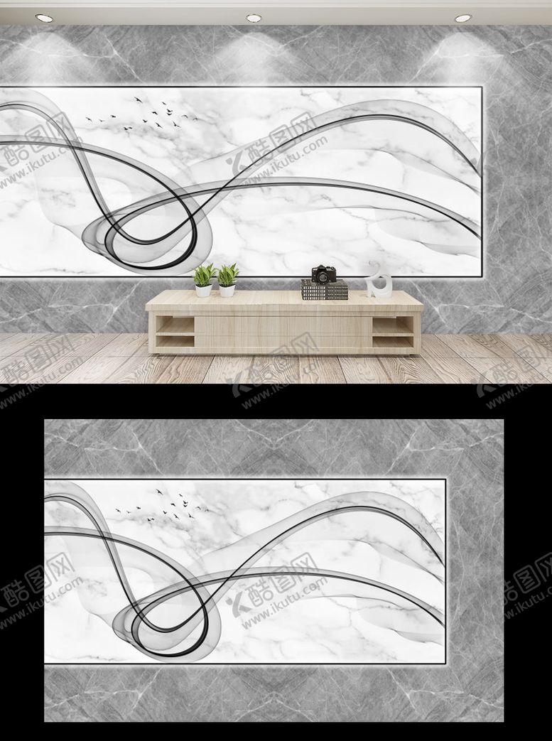 编号：67979610011900586462【酷图网】源文件下载-新中式现代简约灰色几何大理石纹