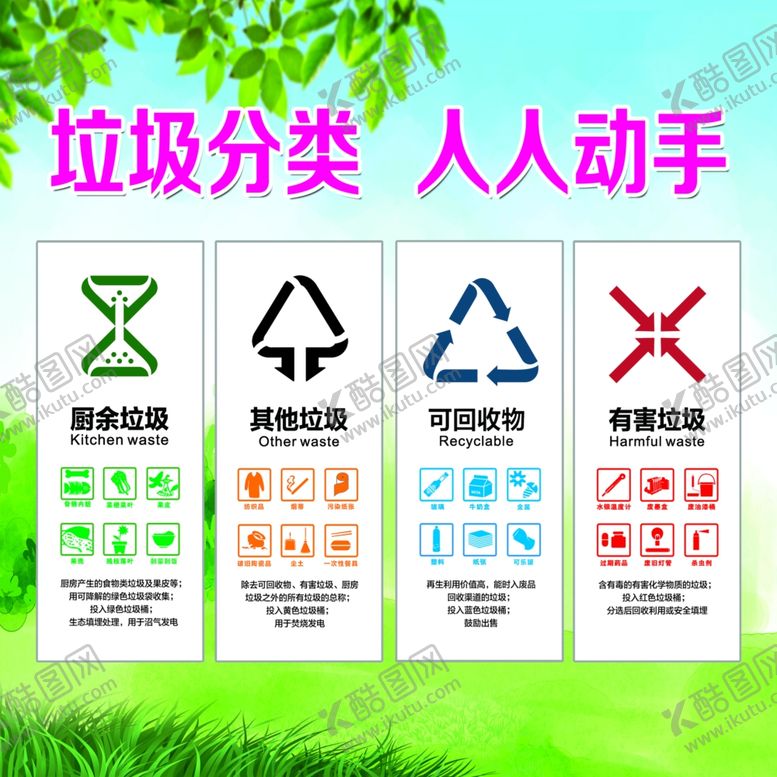 编号：71422410201710346567【酷图网】源文件下载-垃圾分类