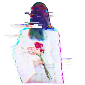 彩绘人物背影