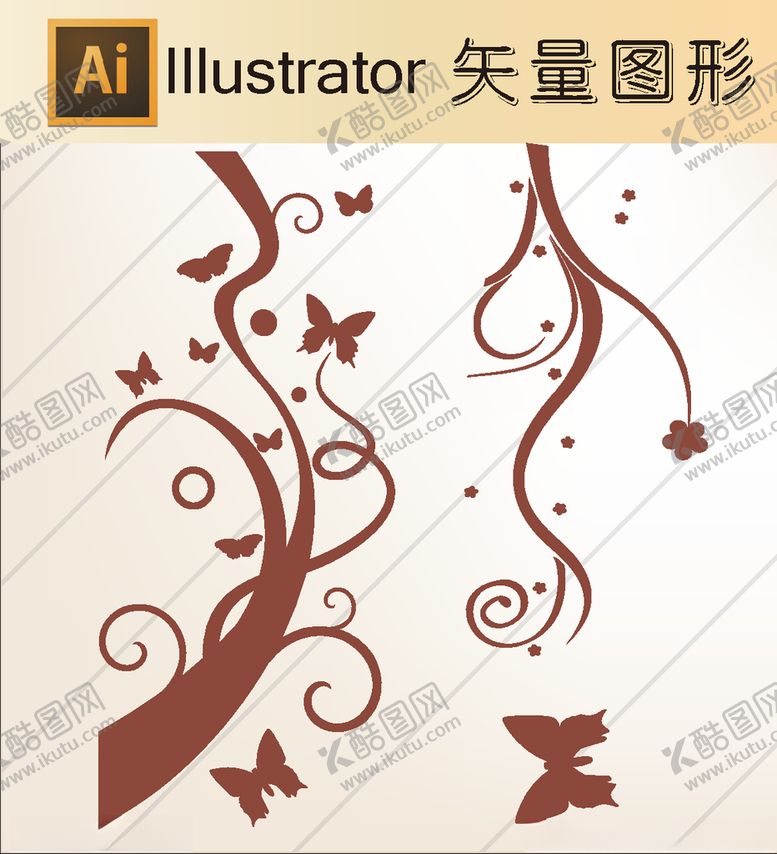 编号：84452709210912206497【酷图网】源文件下载-花草剪纸动物剪纸简洁手绘