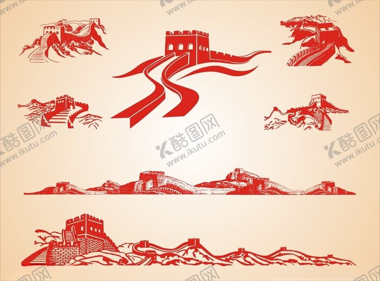 编号：60454102131316516531【酷图网】源文件下载-长城剪影