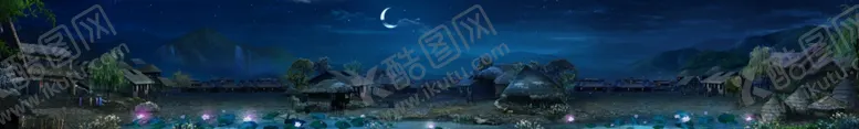 编号：20996206261341362631【酷图网】源文件下载-河边原始村庄精细分层