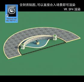观光花池3D花池