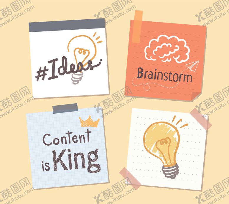 编号：80496001041021469567【酷图网】源文件下载-创意灵感相关便签展示