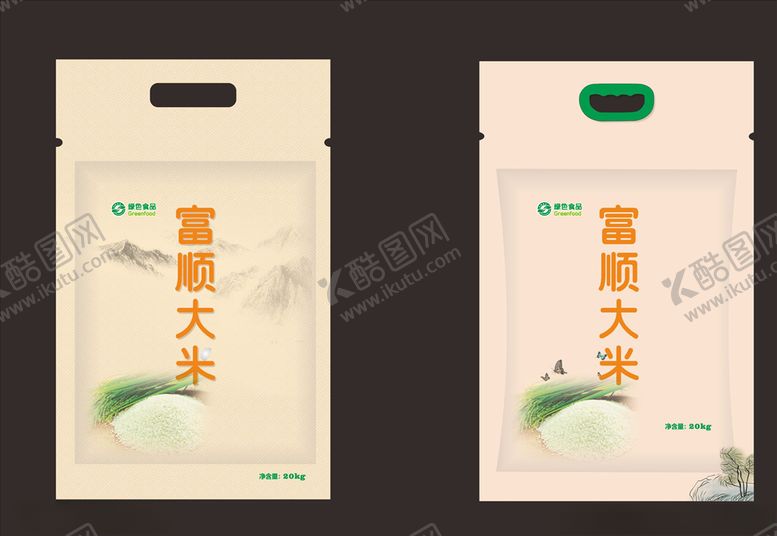 编号：54198210122124527969【酷图网】源文件下载-大米包装
