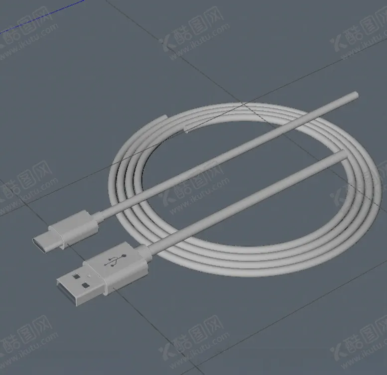 编号：84093602162110478231【酷图网】源文件下载-C4D模型数据线