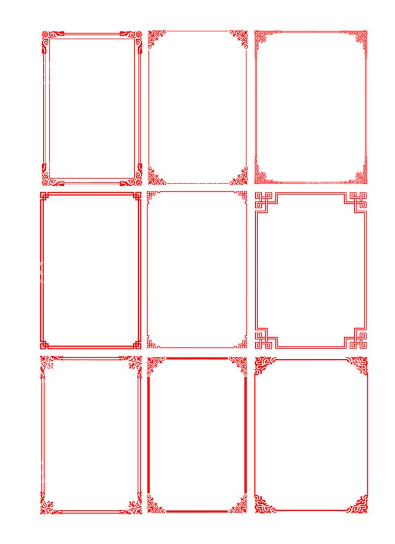 编号：29787910300907383117【酷图网】源文件下载-简约中式边框