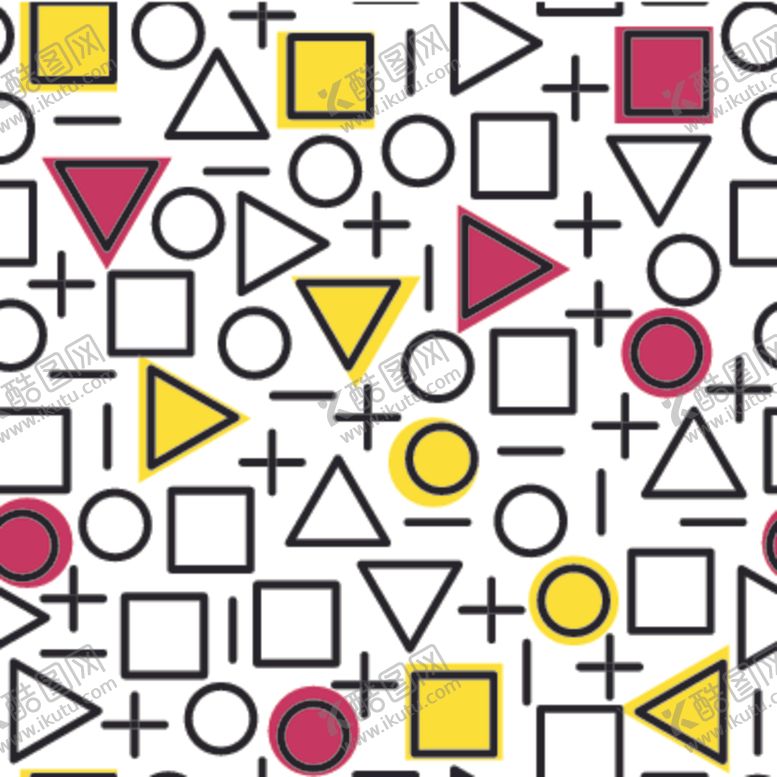 编号：47004409230443369329【酷图网】源文件下载-彩色几何拼接图案