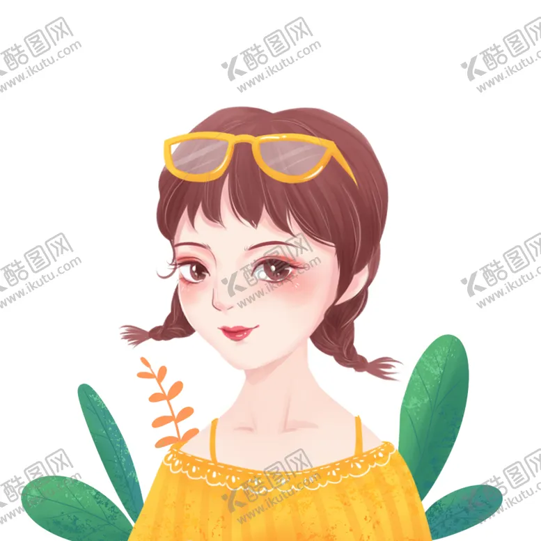 编号：52131506272229278724【酷图网】源文件下载-夏天卡通少女