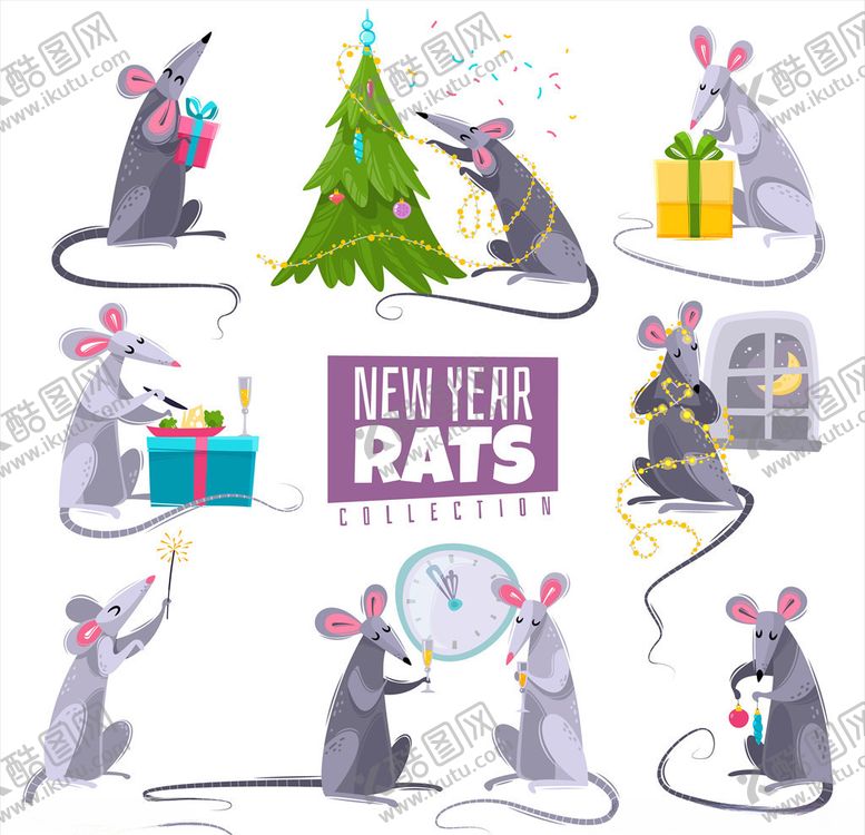 编号：69601709260936547987【酷图网】源文件下载-鼠年背景