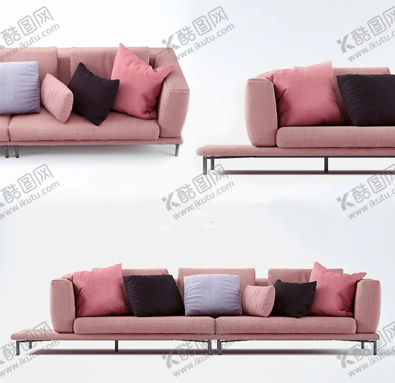 编号：92429810050245583975【酷图网】源文件下载-现代多人沙发