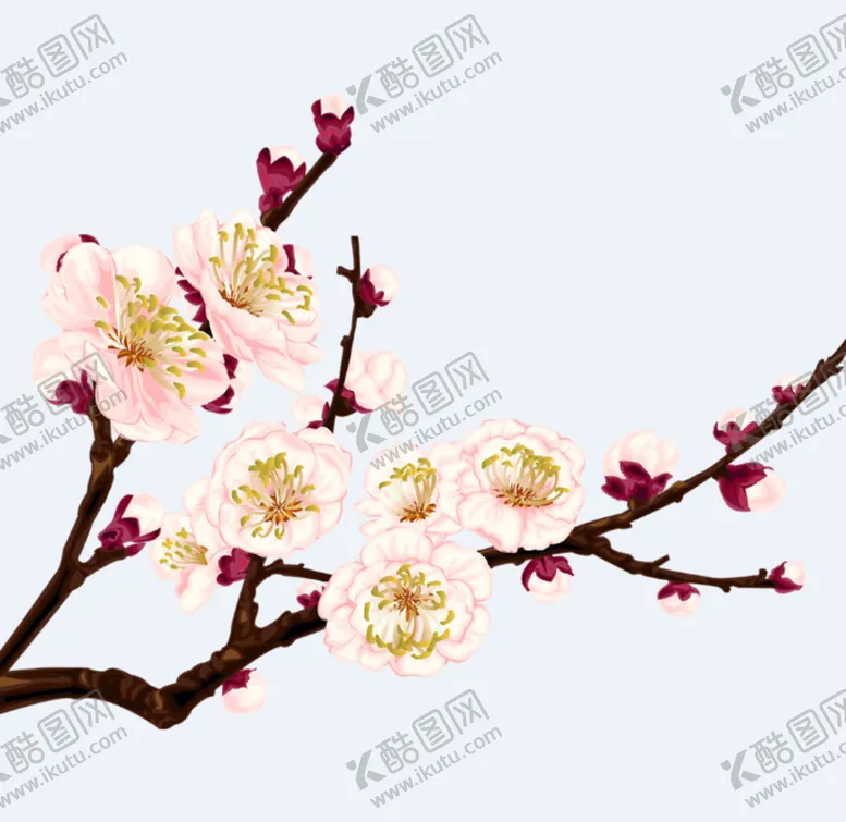 编号：58025912160943156438【酷图网】源文件下载-中国风水墨花卉PNG免扣