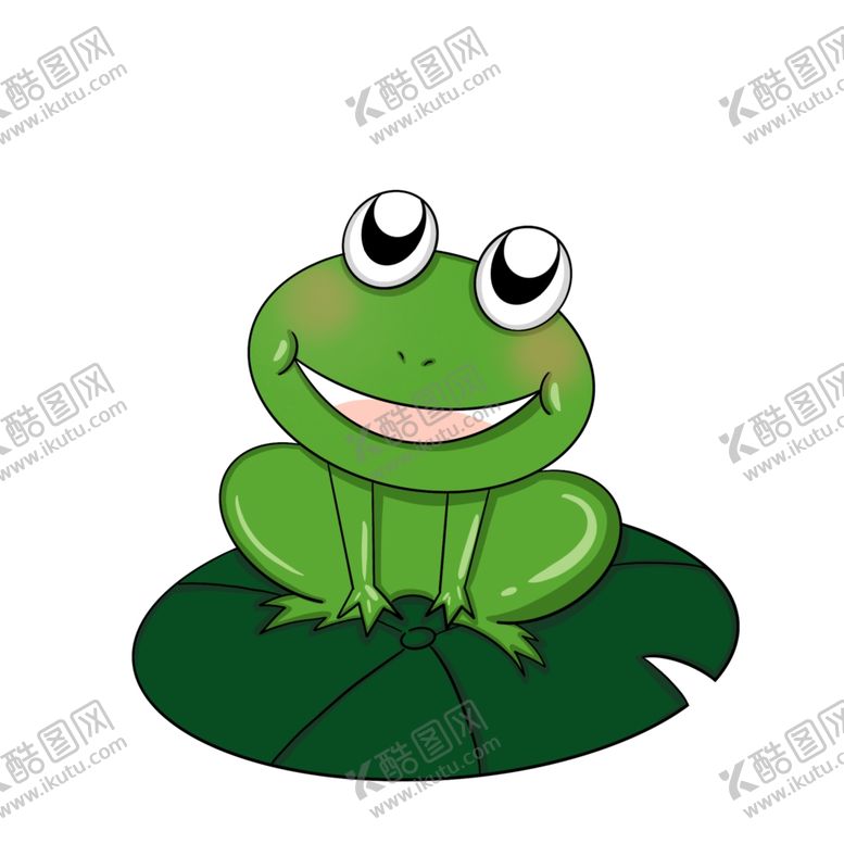 编号：69284309281014361984【酷图网】源文件下载-可爱的绿色青蛙