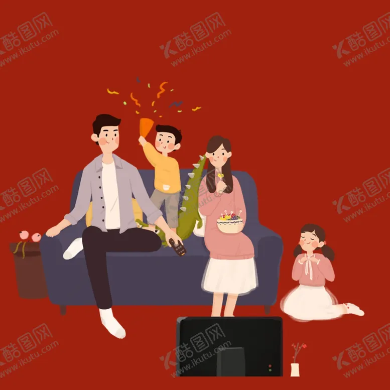 编号：47542002191549096602【酷图网】源文件下载-幸福家庭人物