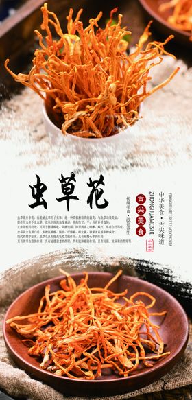 虫草花海报设计