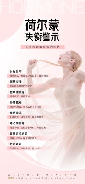 女性荷尔蒙科普海报