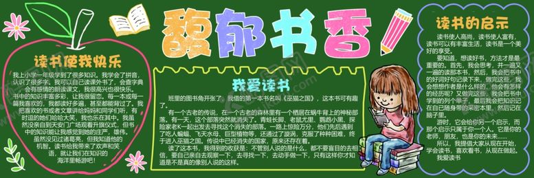 编号：59198409291550331695【酷图网】源文件下载-阅读黑板报