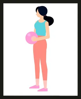 手绘女孩女人漂亮美优雅