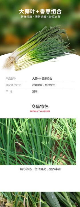 大蒜叶香葱组合详情页