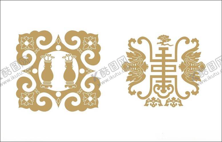 编号：98911502190914388344【酷图网】源文件下载-圆形花纹传统图案古典花纹图