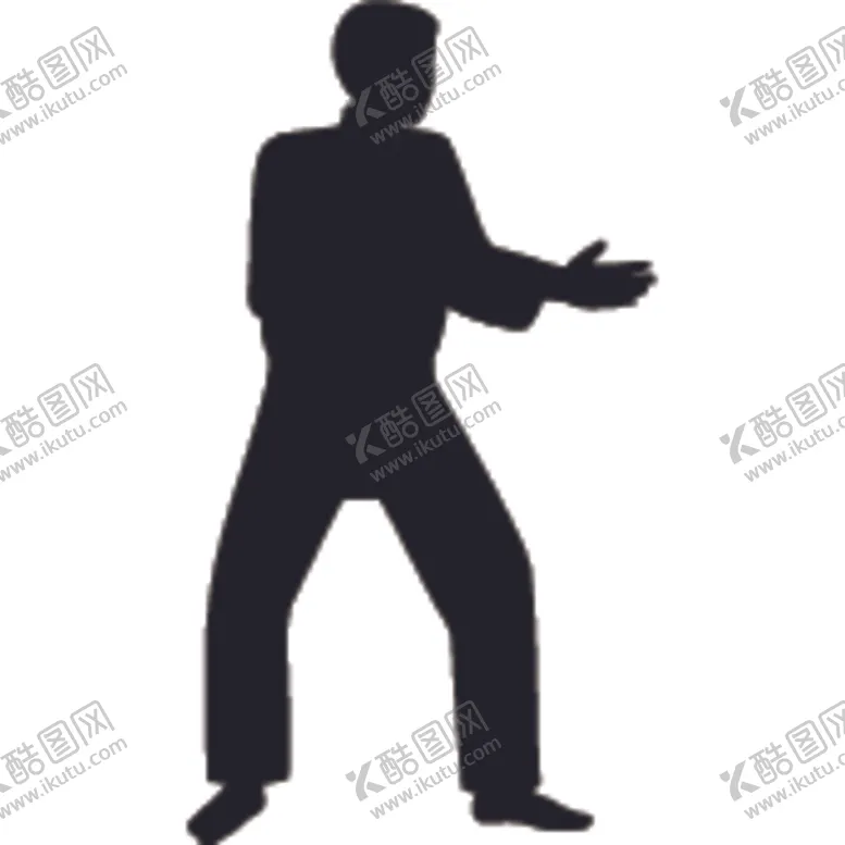 编号：58451905030405434575【酷图网】源文件下载-武术格斗剪影