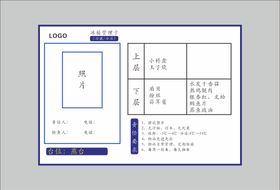 餐饮厨房冰箱分类标识