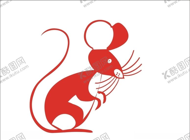编号：71988209291136584641【酷图网】源文件下载-剪纸老鼠