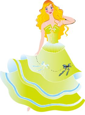 白雪公主卡通童话插画