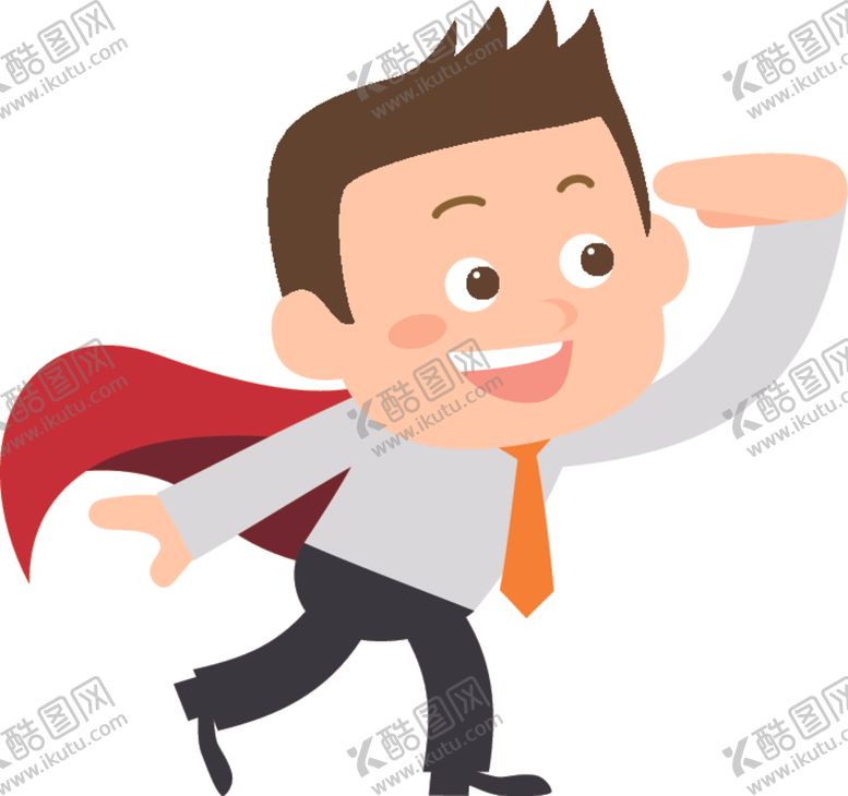 编号：94912609201617062485【酷图网】源文件下载-卡通商务男性