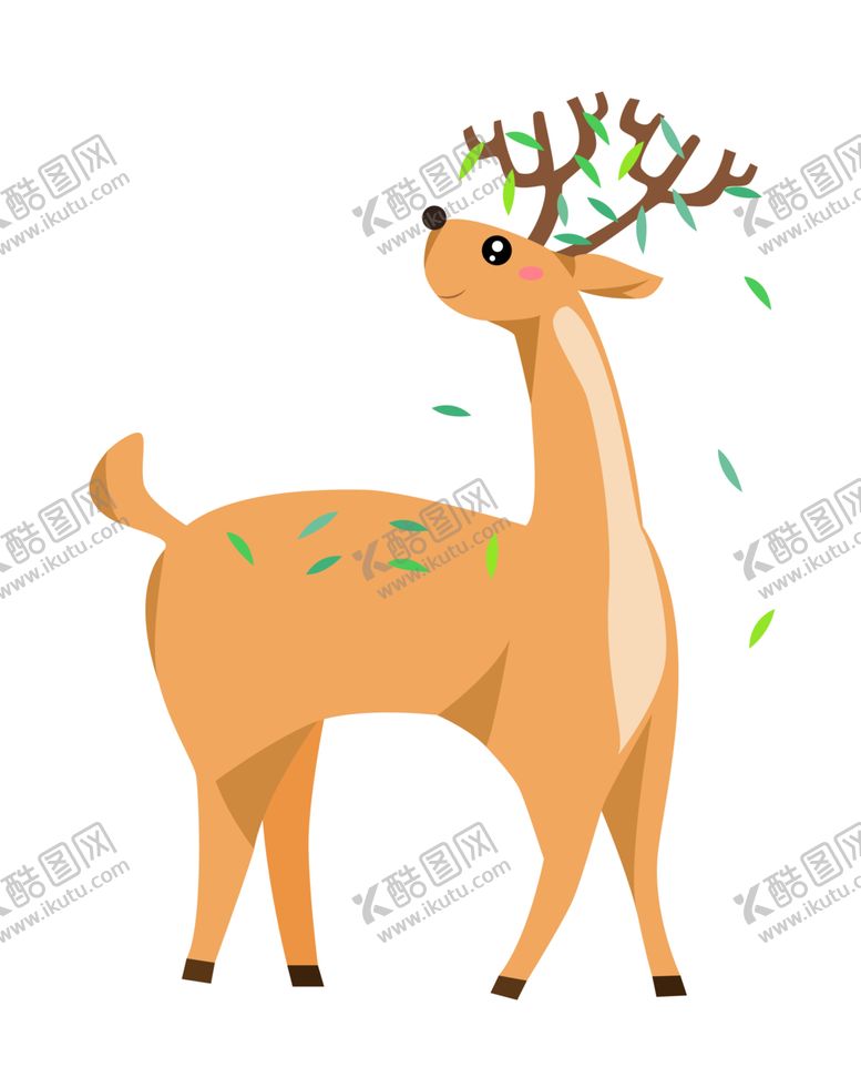 编号：50903905190612162134【酷图网】源文件下载-卡通长颈鹿