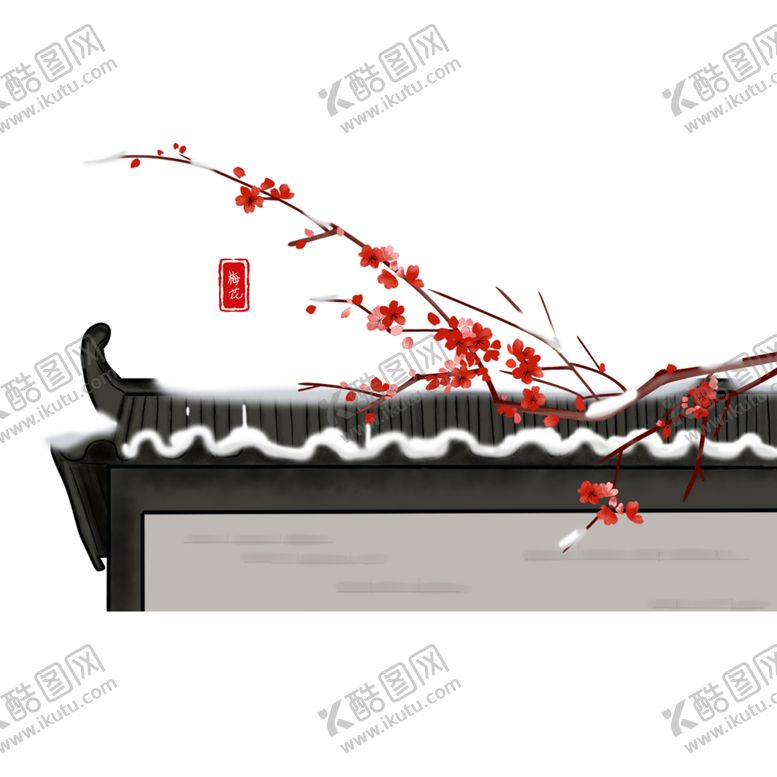 编号：56836909210835375487【酷图网】源文件下载-中国风水墨梅