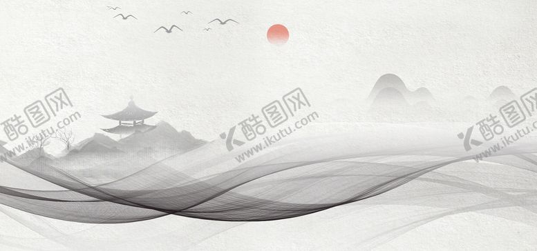 编号：10748910082316309125【酷图网】源文件下载-水墨插画           