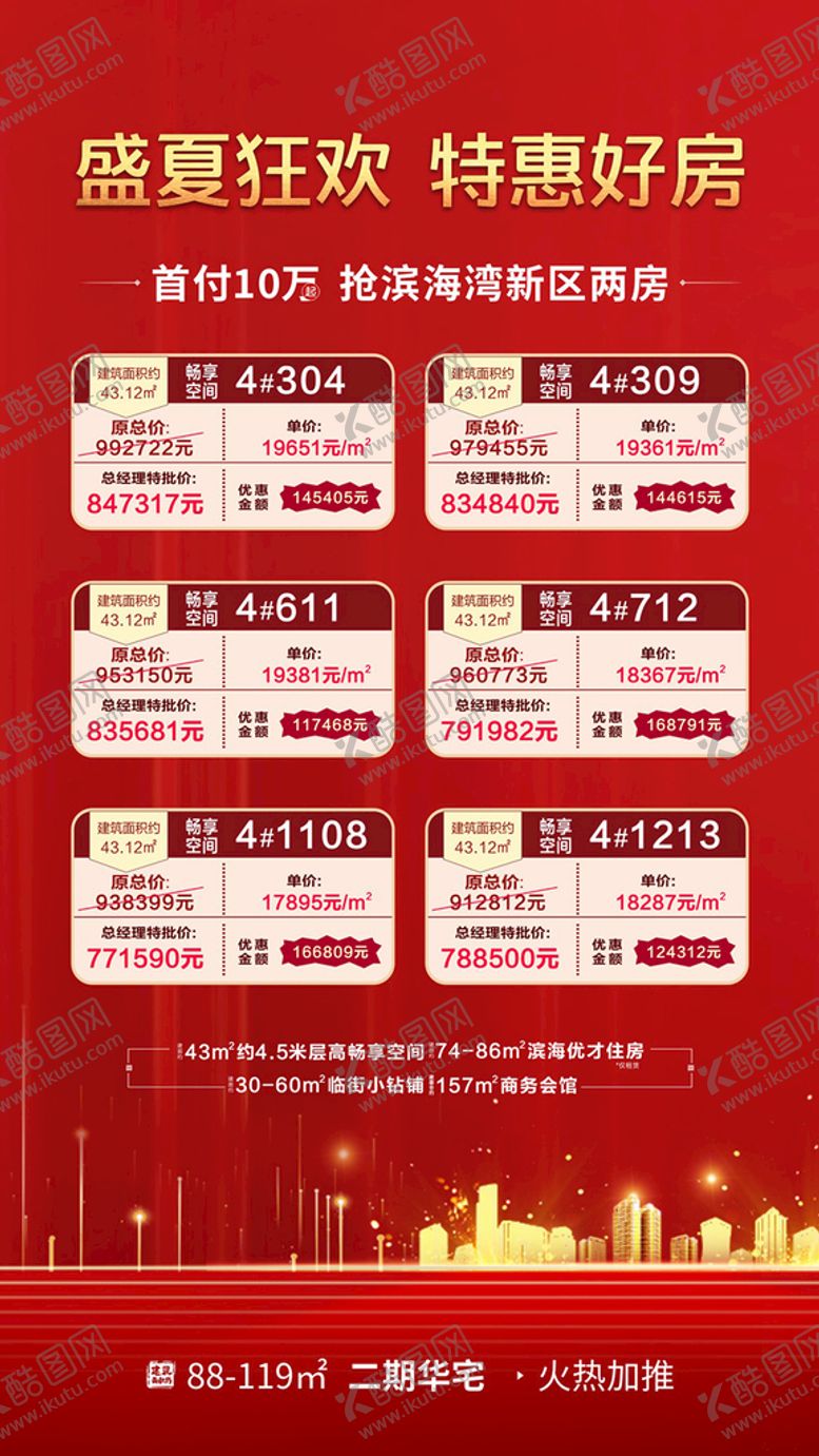 编号：55393101260827251197【酷图网】源文件下载-特价房展板