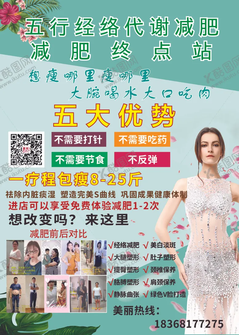 编号：50721712070146589261【酷图网】源文件下载-减肥海报