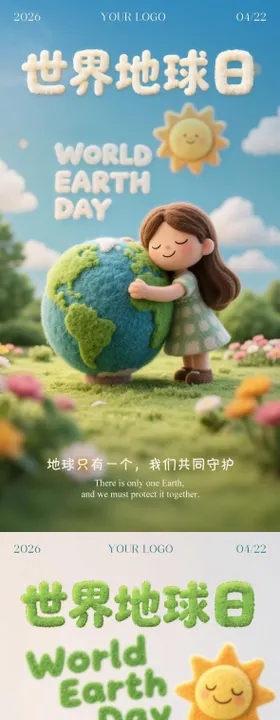 世界地球日海报