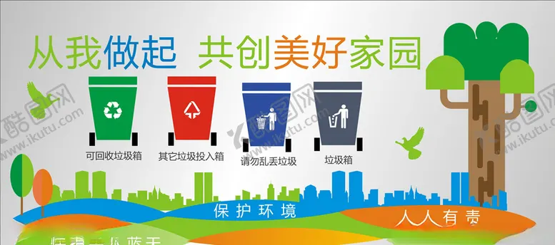 编号：72313604052200263292【酷图网】源文件下载-垃圾分类