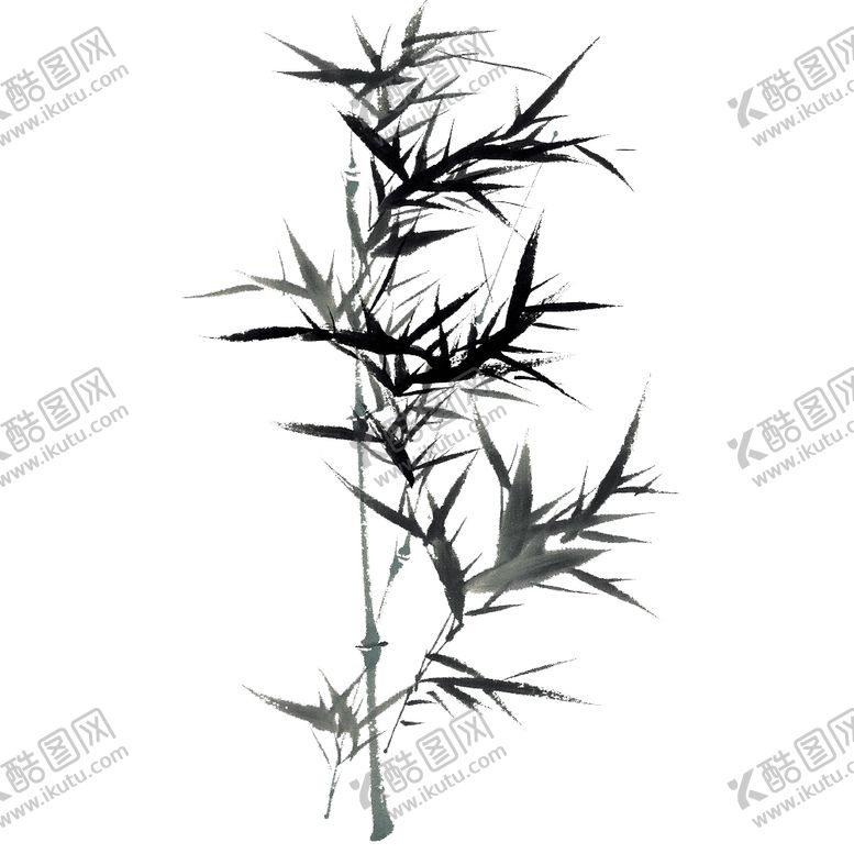 编号：60138204170810343507【酷图网】源文件下载-水墨竹子