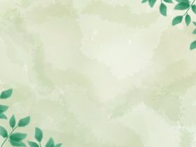 水彩绿植背景