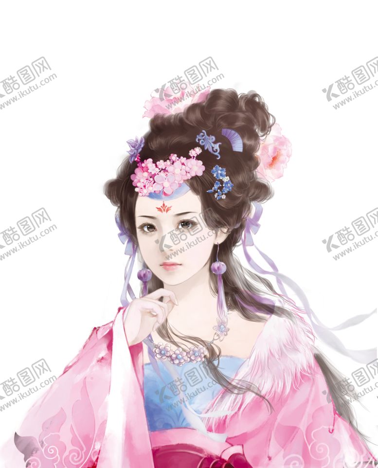 编号：45285701140512382495【酷图网】源文件下载-古风美女 
