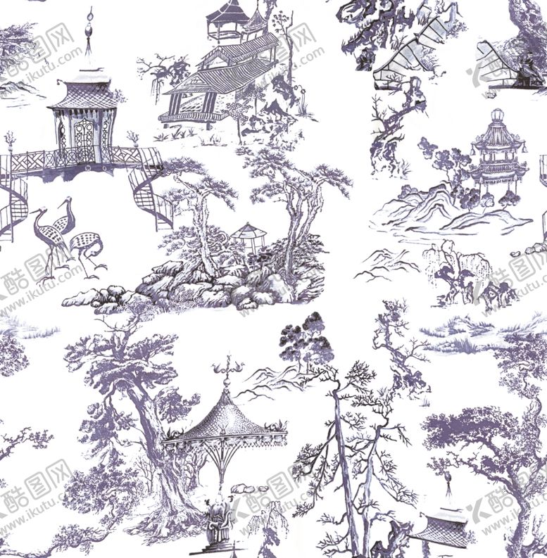 编号：71368705111513105906【酷图网】源文件下载-水墨建筑画