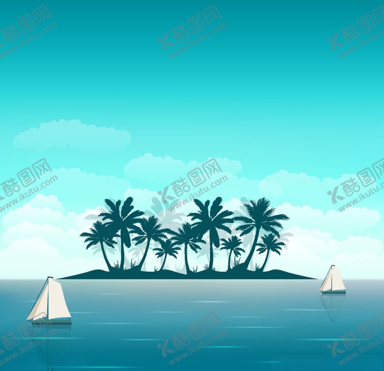 编号：79319810110925127784【酷图网】源文件下载-小岛自然风光