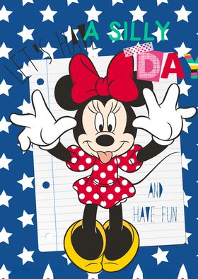 可爱咪妮矢量图