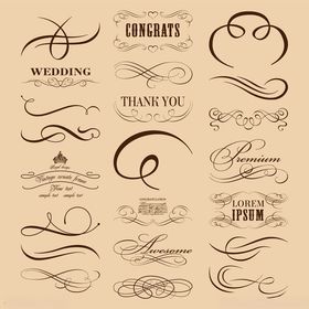 复古装饰性花纹设计元素